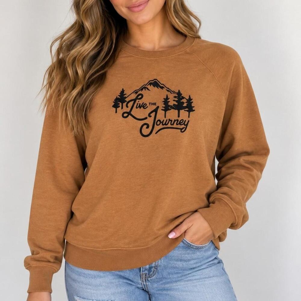 Columbia sportswear brown crewneck sweatshirt